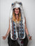 Grey and White Timber Wolf Collectors *Unisex* SpiritHood on Female