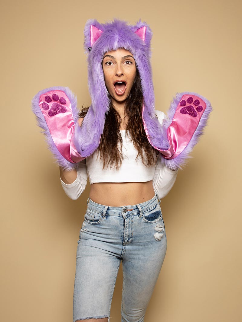 Whimsical Wolf Limited Edition SpiritHood on Female Model