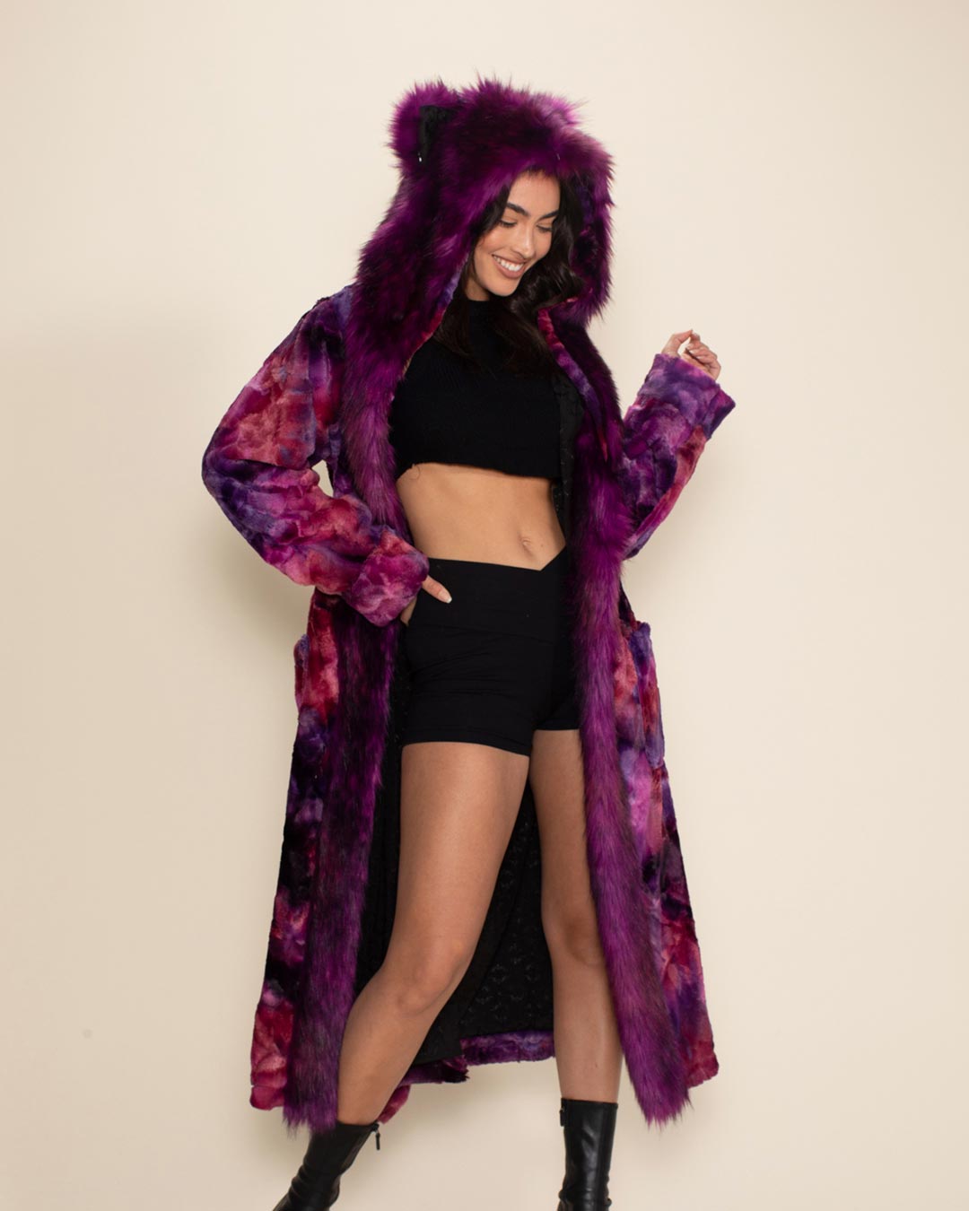 Purple Panther Classic Faux Fur Style Robe | Women&#39;s