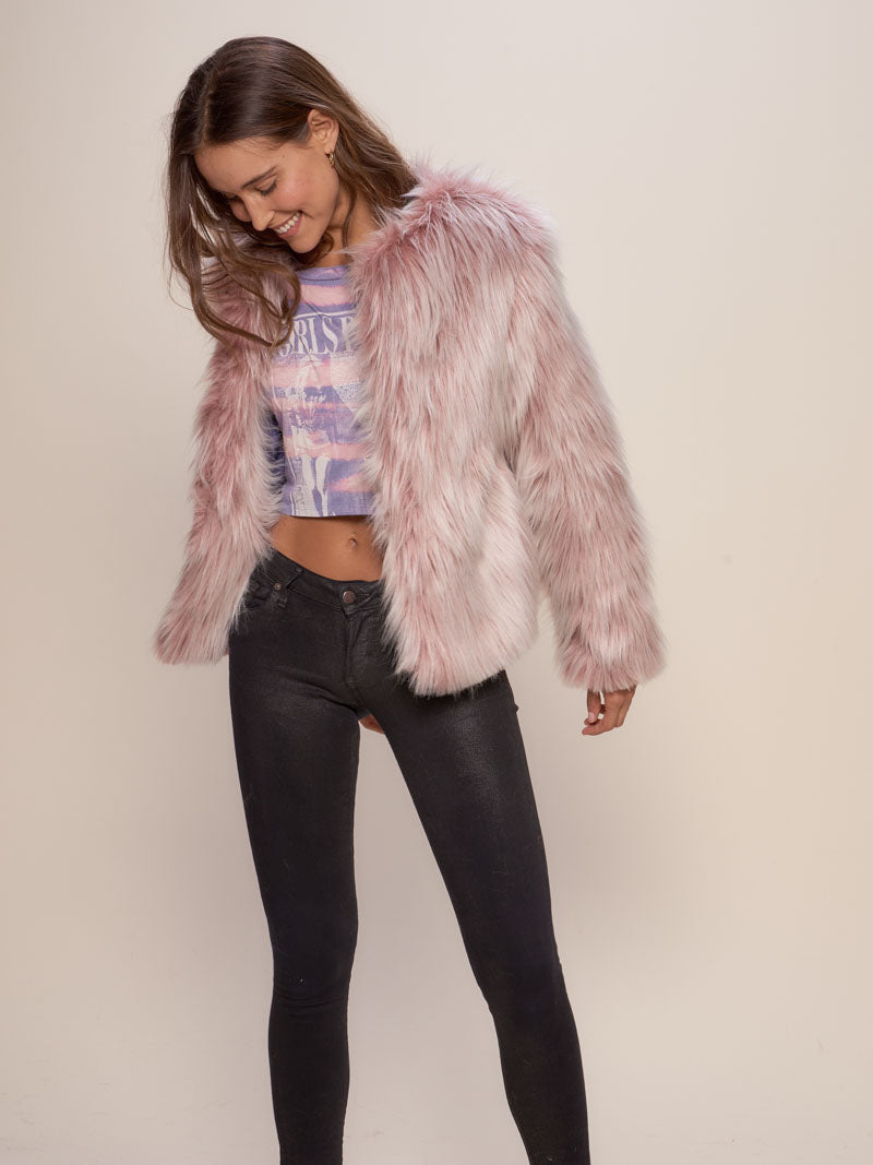Galah Limited Edition Faux Fur SpiritHoods Bomber on Female Model