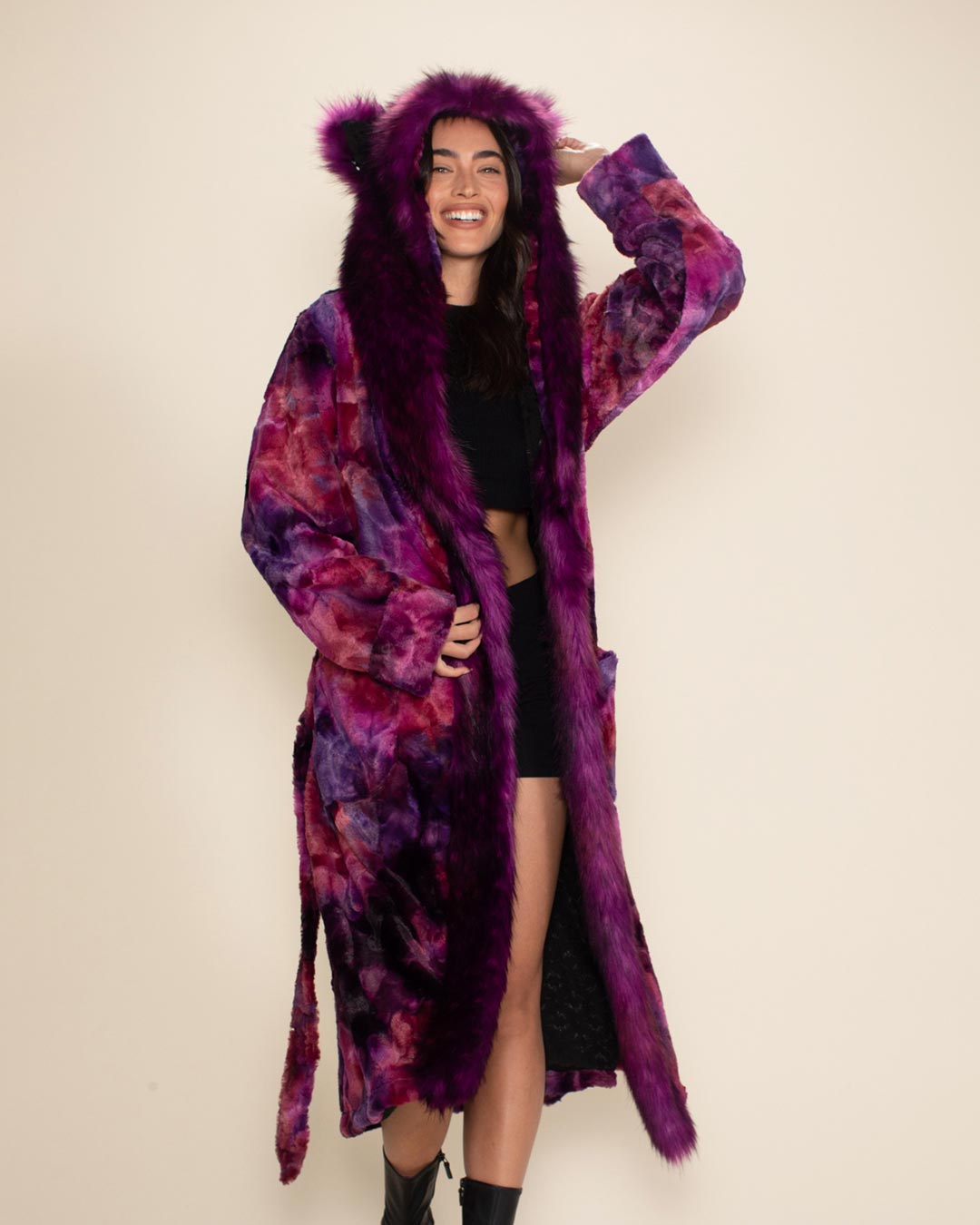 Purple Panther Classic Faux Fur Style Robe | Women&#39;s