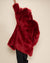 Red Velvet Wolf Classic Faux Fur Coat | Women's