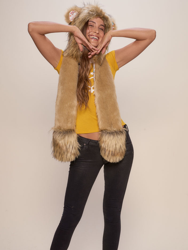 Hooded Faux Fur with Leo The Lion Limited Edition Design