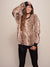 Brown and Beige Iberian Lynx Luxe Sweater on Female