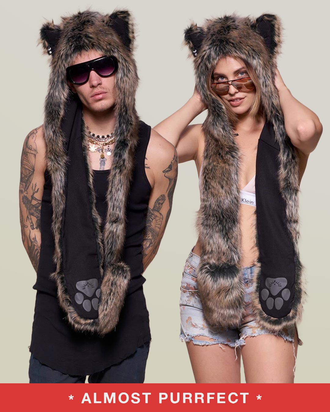 *Almost Purfect* Direwolf SpiritHood - SpiritHoods