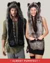 *Almost Purfect* Grey Wolf SpiritHood - SpiritHoods
