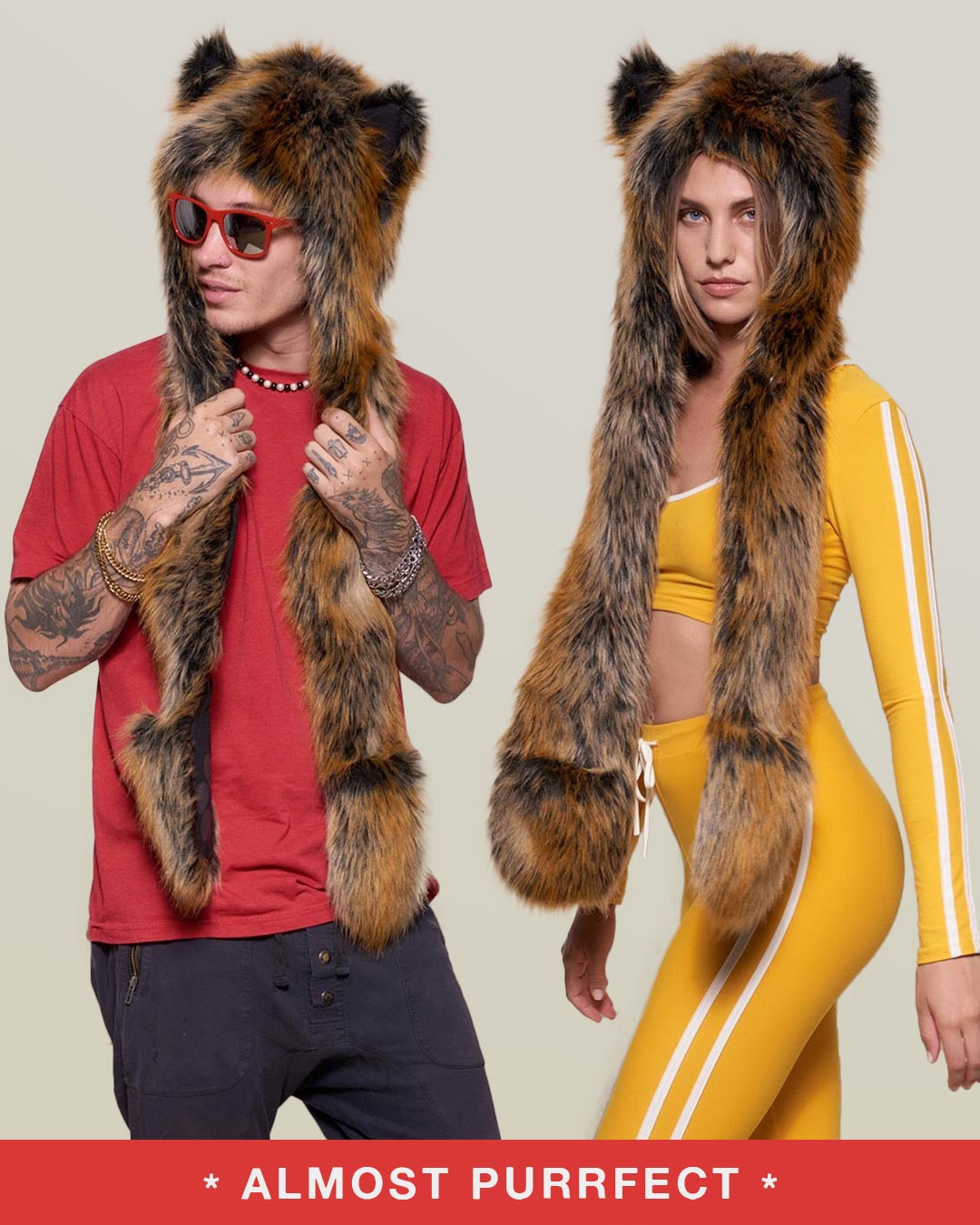 *Almost Purfect* Red Wolf SpiritHood - SpiritHoods