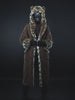 Woman wearing Classic Leopard Faux Fur House Robe
