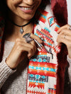 Woman wearing faux fur Fire Wolf 2.0 Collectors Edition SpiritHood, front view