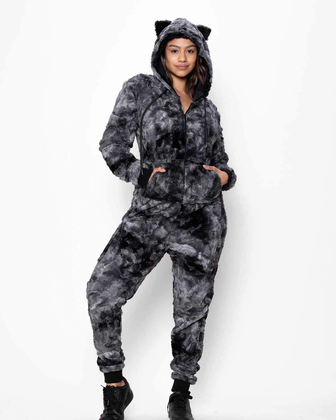 Unwind in Style with Shark Classic Faux Fur Onesie