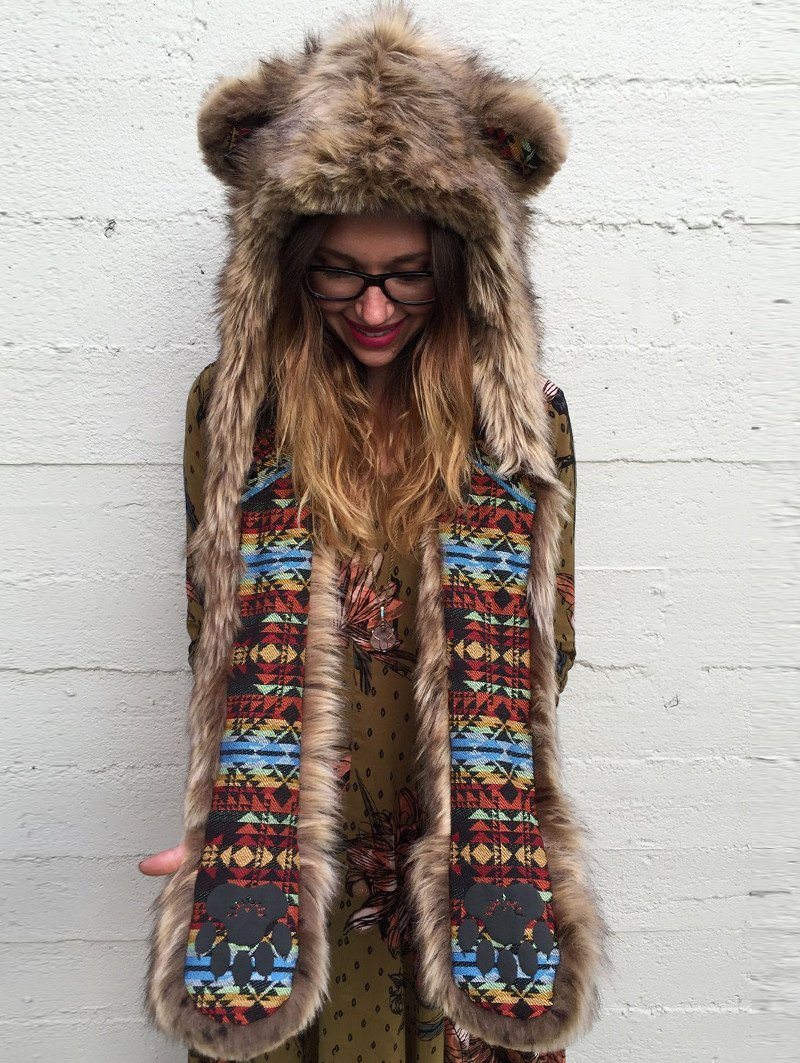 Hooded Faux Fur with Kodiak 2.0 CE Design