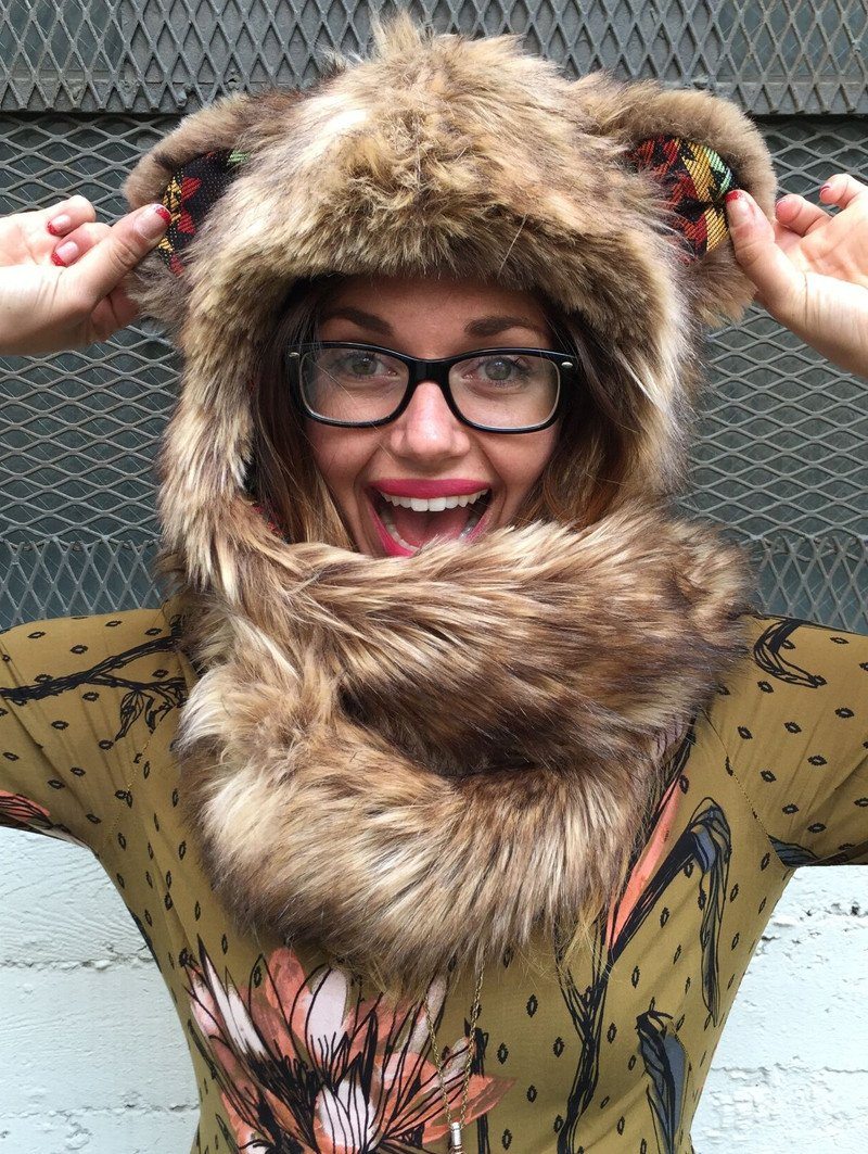Female Wearing Kodiak 2.0 Collector Edition SpiritHood 
