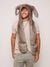 Man wearing faux fur Nasty Rabbit 2.0 Collector Edition SpiritHood, front view