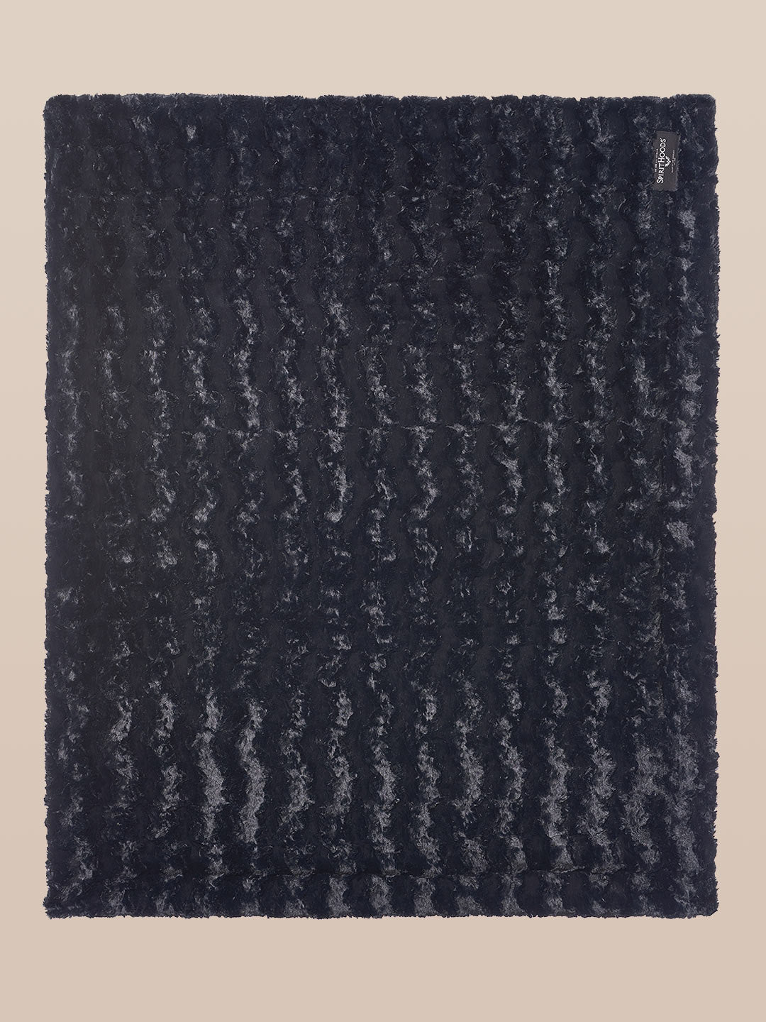 Black Cat Luxe Fake Fur Throw, view 1