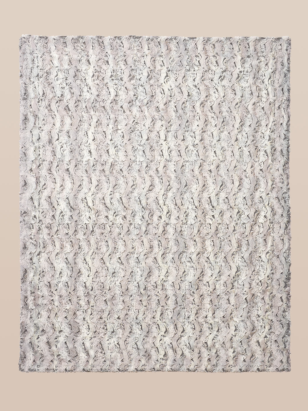 Luxe Faux Fur Throw in Grey Fox Design