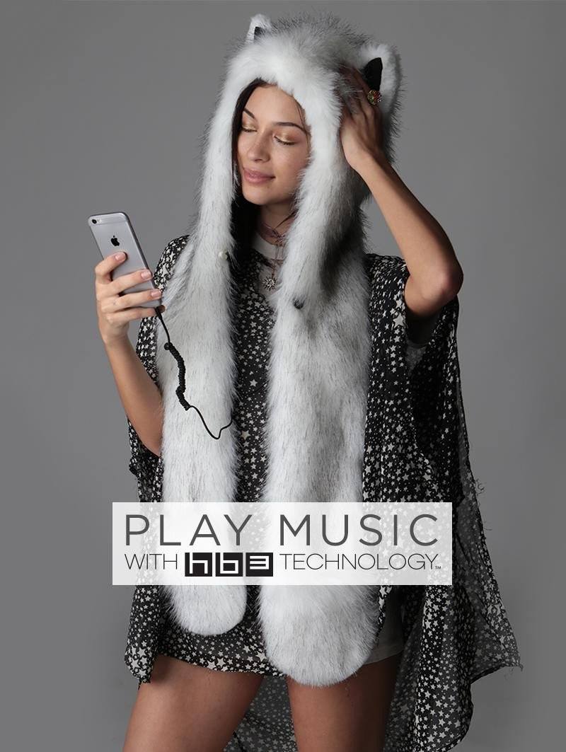 White and Black Husky HB3 SpiritHood on Female