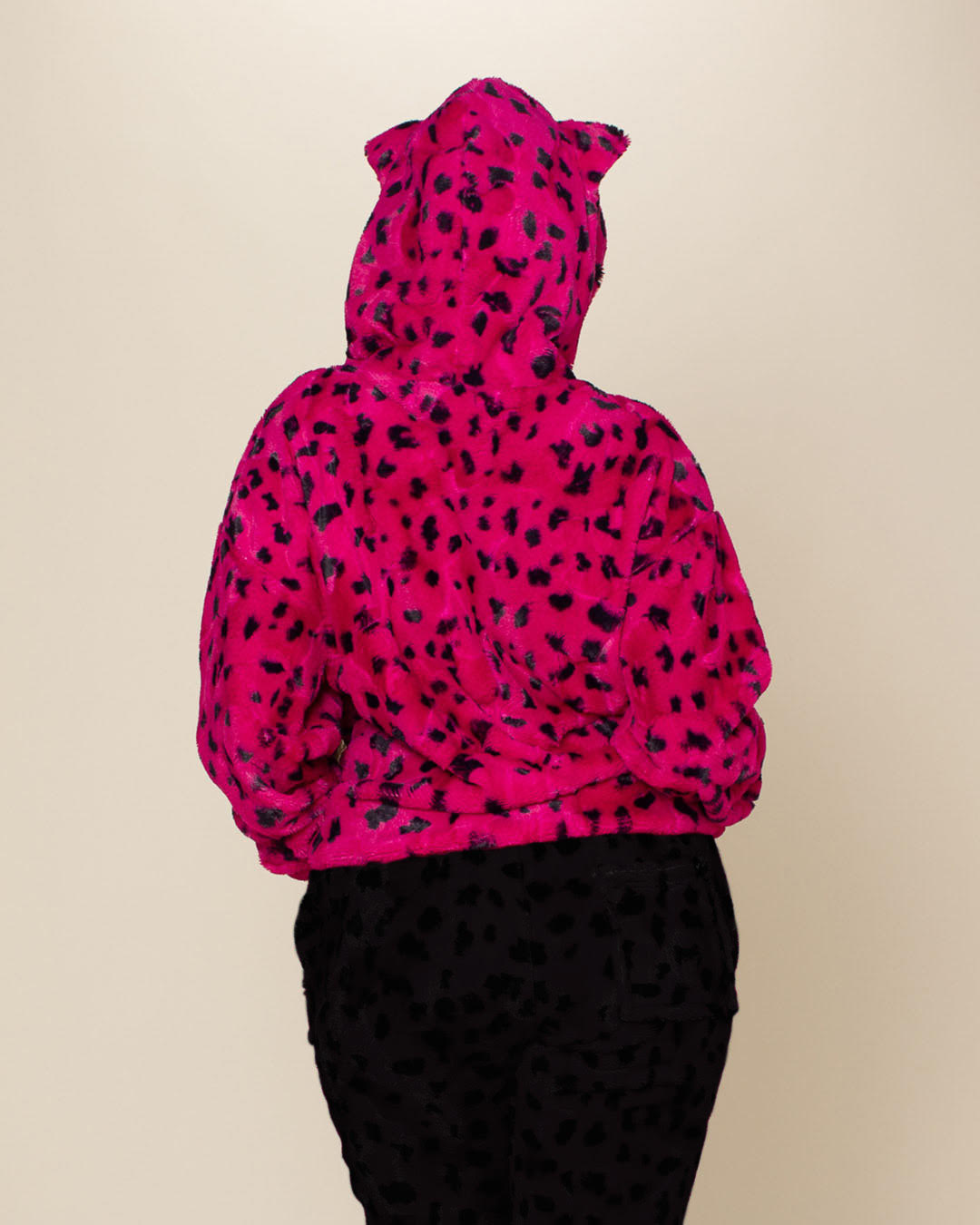 Pink Cheetah Classic ULTRA SOFT Faux Fur Hoodie | Women&#39;s