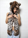 Leopard Snakeskin SpiritHood on Female Model