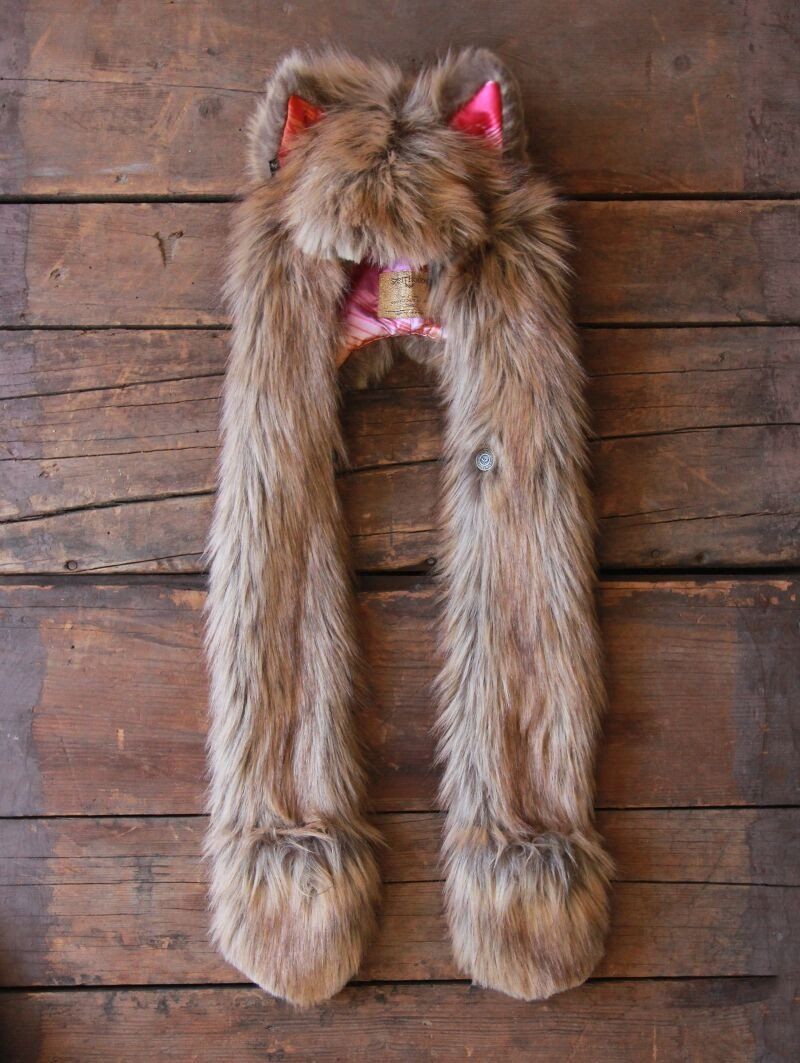 Hooded Faux Fur with Limited Edition Honey Fox Design