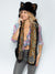 Woman wearing Faux Fur Black Cat Collector Edition SpiritHood, front view 2