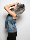 Female Wearing Grey Wolf 1/2 *Unisex* SpiritHood