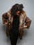 Man wearing Grizzly Faux Fur Coat, front view 2