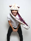 Light Brown and White Siberian Snow Leopard Collector SpiritHood on Male