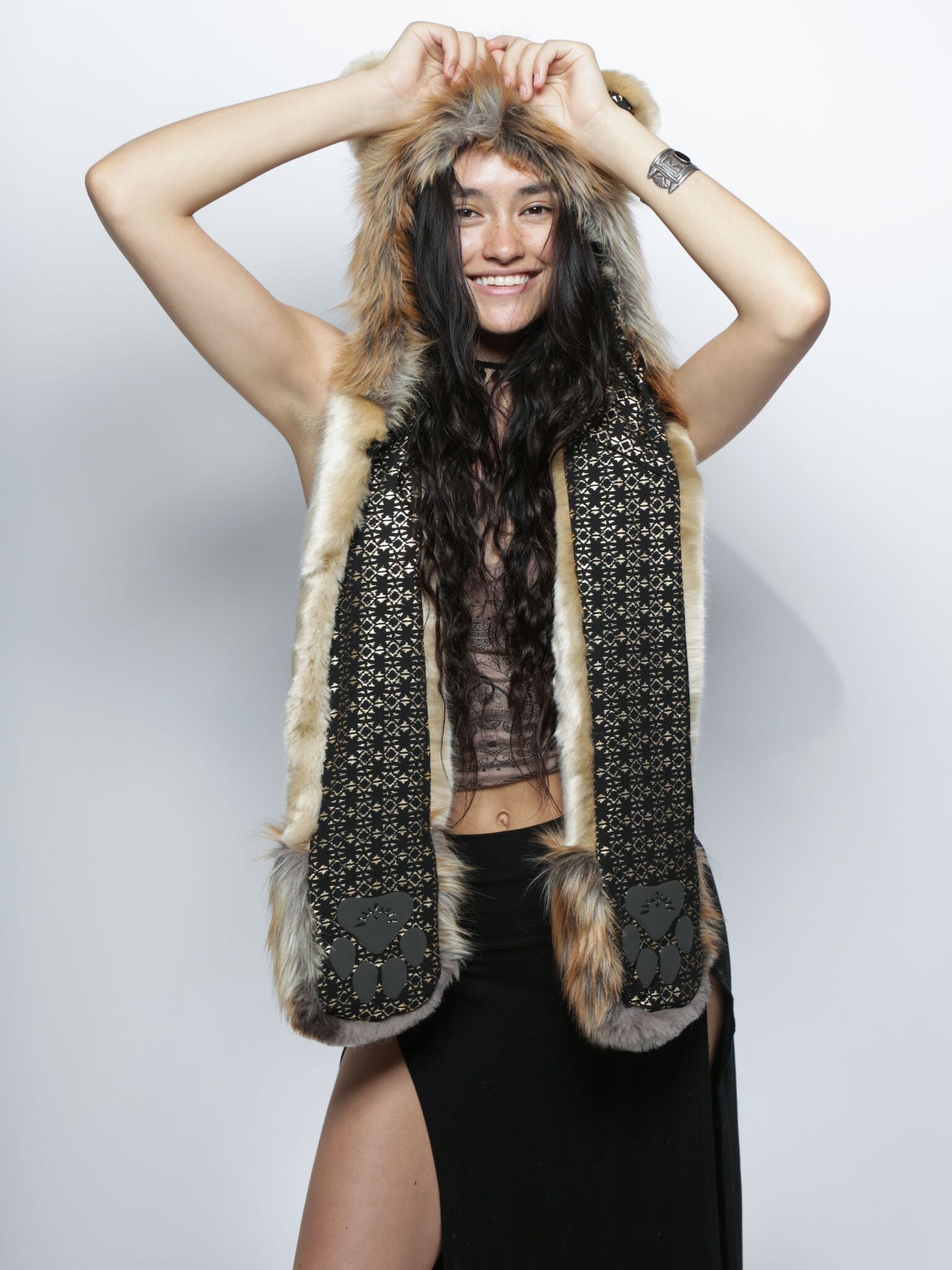 Beige and Gold Noble Lion Collector SpiritHood on Female