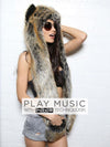 Red Wolf HB3 SpiritHood on Woman
