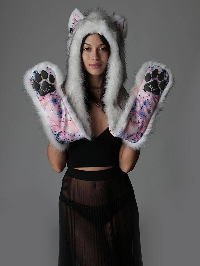 White Husky Pastel Dreams Collector Edition SpiritHood on Female