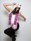Ivory and Brown Siberian Snow Leopard Collector SpiritHood on Female