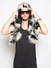 Male Wearing Warbler Shawl *Unisex* SpiritHood 