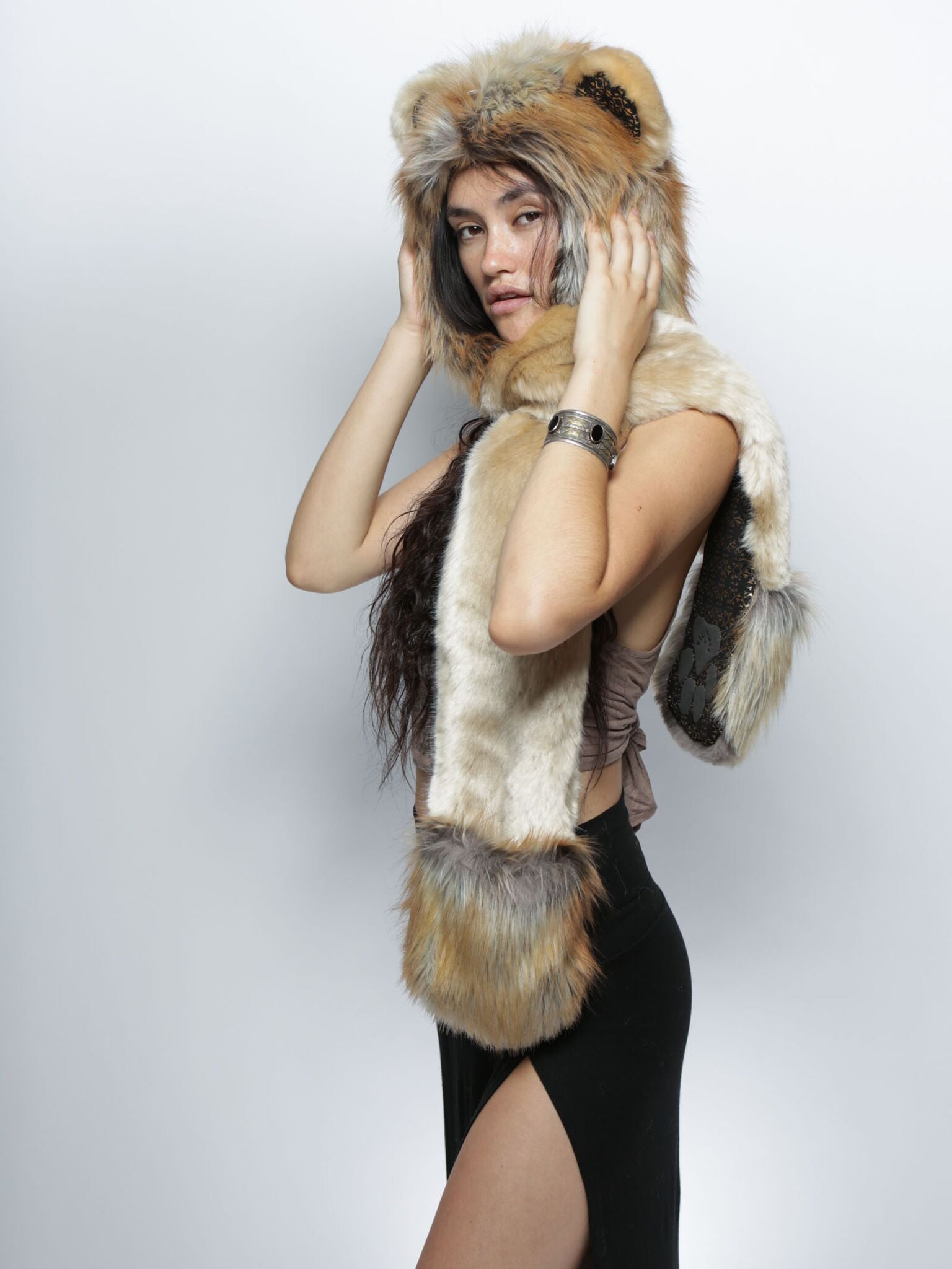 The Noble Lion Collector Hooded Faux Fur